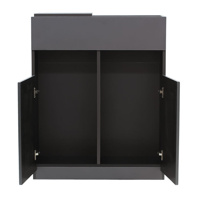 グレー色モールディングありシャンプーキャビネット【下台】の詳細