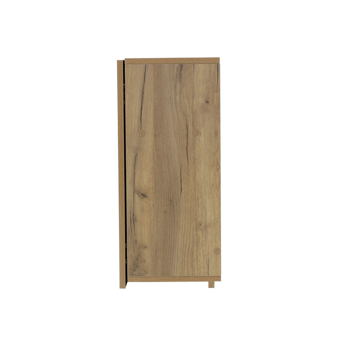 ライトブラウンウッド色のフラットシャンプーキャビネット【上台】