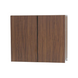 ミディアムブラウンウッド色のフラットシャンプーキャビネット【上台】