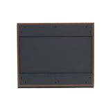 ミディアムブラウンウッド色のフラットシャンプーキャビネット【上台】