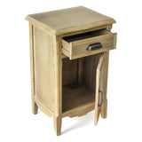 シャビーウッド色サイドテーブルの詳細1