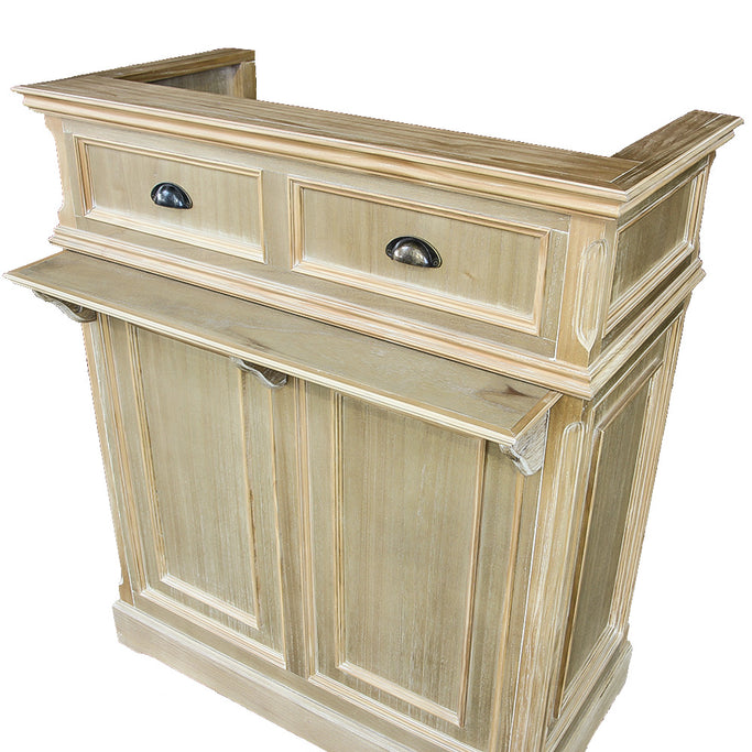 シャビーウッド色レジカウンターの詳細