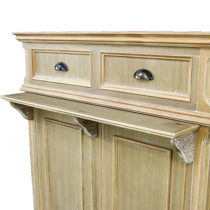 シャビーウッド色レジカウンターの詳細