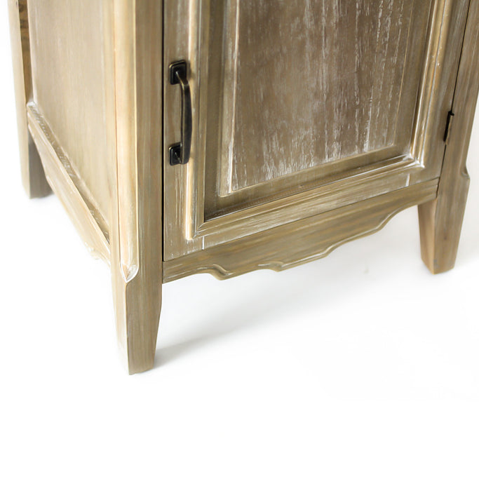 シャビーウッド色サイドテーブルの詳細5