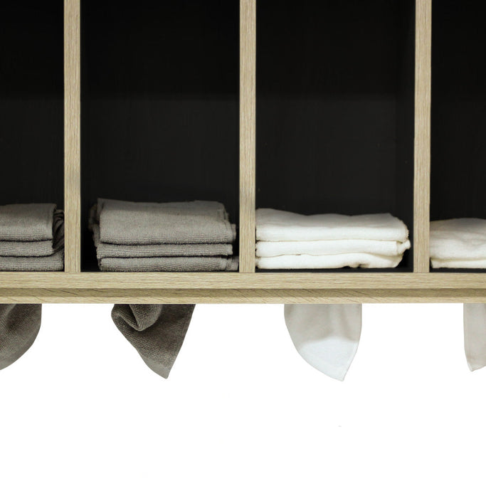 シャビーウッド色モールディングありシャンプーキャビネット【上台】の詳細