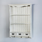 ホワイト色壁掛け商品棚【ウォールラック】