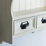 ホワイト色壁掛け商品棚【ウォールラック】の詳5