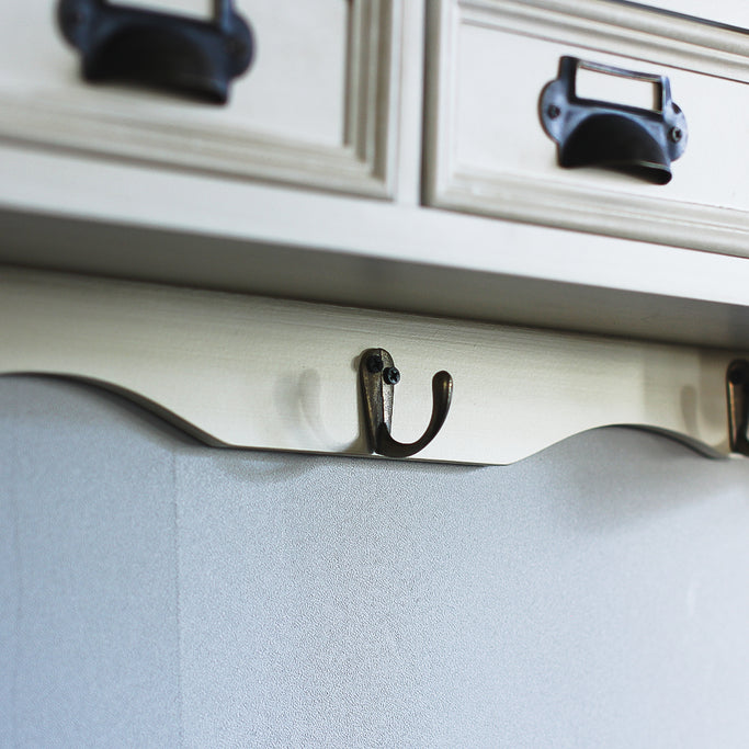 ホワイト色壁掛け商品棚【ウォールラック】の詳4