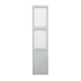 ホワイト色スリムドアパーテーションの正面