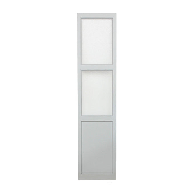 ホワイト色スリムドアパーテーションの正面