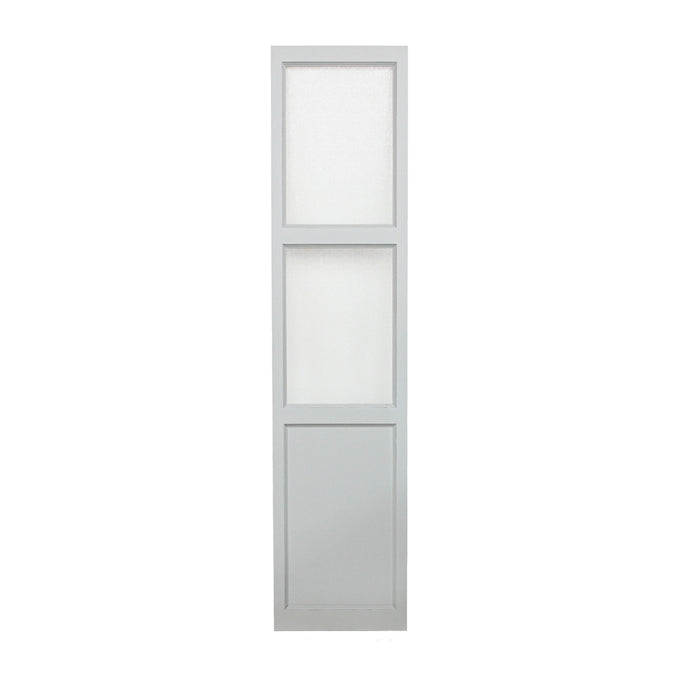 ホワイト色スリムドアパーテーションの正面